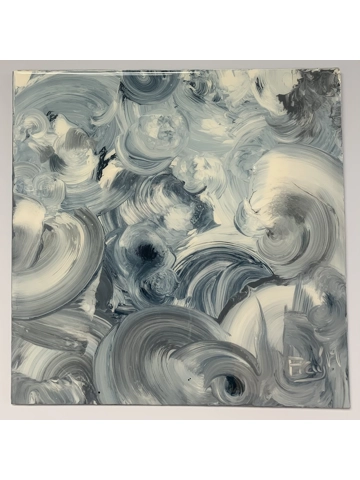 Soft grey dream. 40 x 40cm