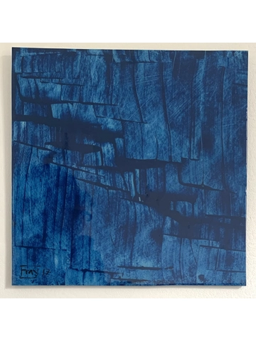 Blue Rift. 58 x 58cm