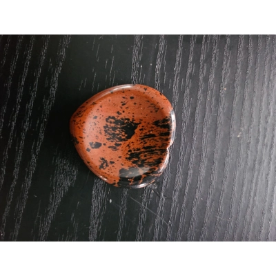 Mahogany jasper worry stone