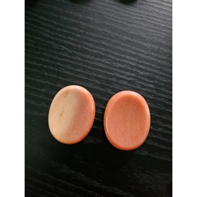 Orange coral thumbstone