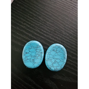 Blue howlite thumbstone