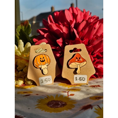 Mushroom pins Mushroom pins