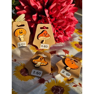 Mushroom pins