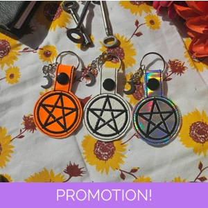 Pentacle Keyring