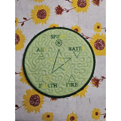 Pentacle with elements