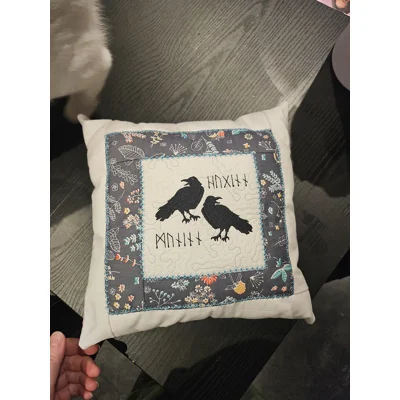 Odins ravens 30cm cushion