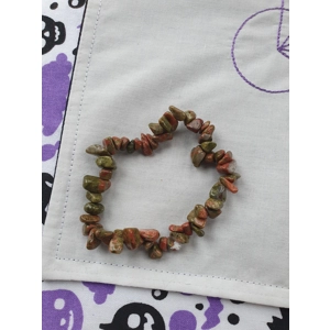 Rhodonite Chip Bracelet