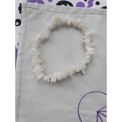 Rainbow Moonstone Chip Bracelet