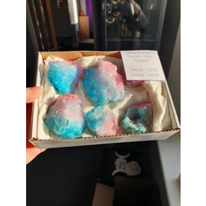 Pink & Blue Aura Geode