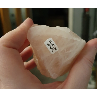 Rose Quartz Rough Cut Point