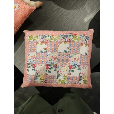 Patchwork rectangle cushion