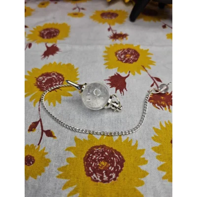 Clear Quartz Sphere Pendulum