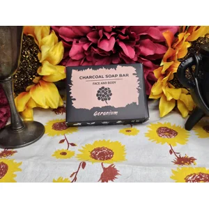Geranium Charcoal Soap ..