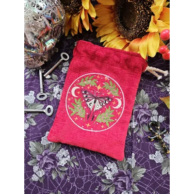 Red Velvet Moth Tarot Bag Red Velvet Moth Tarot Bag