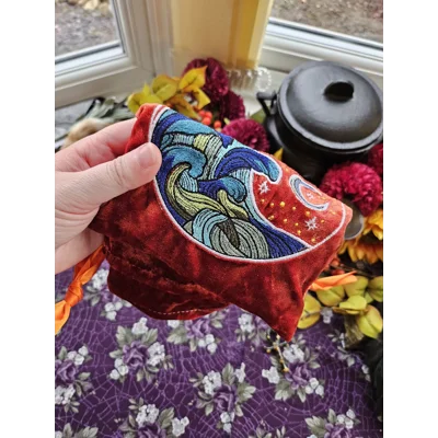 Large Ocean & Moon Tarot Bag