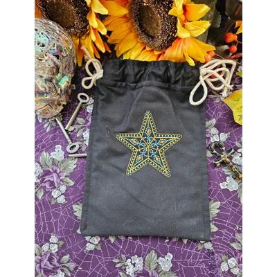 Embroidered Star Tarot Bag Embroidered Star Tarot Bag