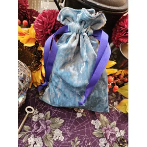 Blue Velvet Drawstring ..