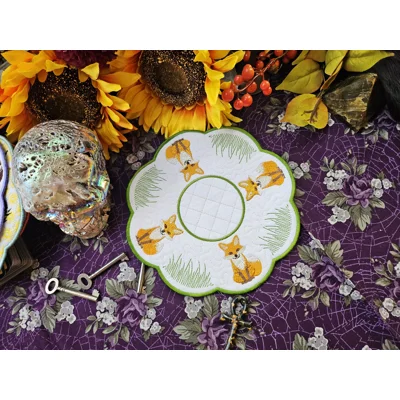 Fox & Grass Candle Mat