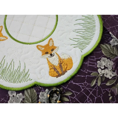 Fox & Grass Candle Mat