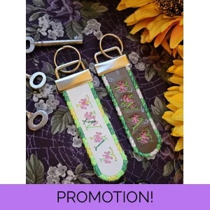 TWAT Floral Keyring