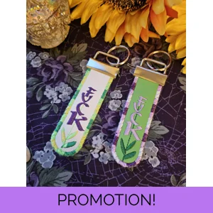 FUCK Lavender Keyring