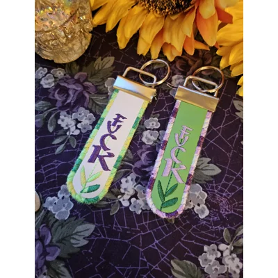 FUCK Lavender Keyring