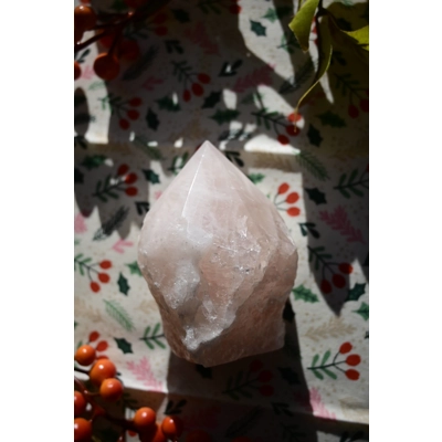 Rose Quartz Rough Cut Point