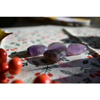 Amethyst Puff Heart (30 mm)