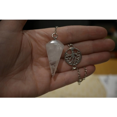 Clear Quartz with Tree of Life Clear Quartz with Tree of Life