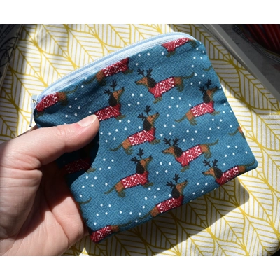 Dachshund at Christmas