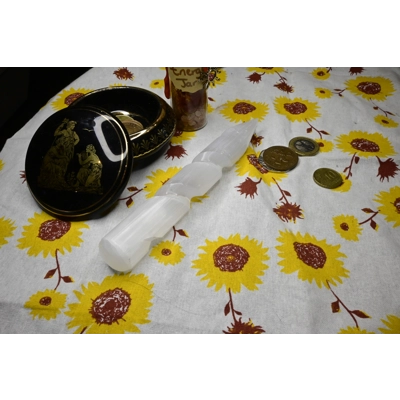Selenite pointed wand 11 cm