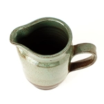 Green Studio Pottery Cider Jug, British Handmade Ceramics.