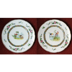 George Jones | Antique Pottery Plates - Exotic Birds.