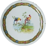 George Jones | Antique Pottery Plates - Exotic Birds.