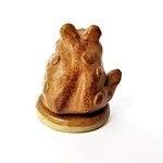 Dovecote Pottery | Frog Figurine - Handmade Stoneware Ceramics UK.