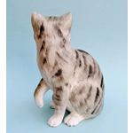 Pottery Tabby Cat Figurine, British Country Life Designs.