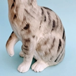 Pottery Tabby Cat Figurine, British Country Life Designs.
