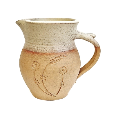 John Vasey Pottery Jug, St Agnes Ceramics Clay Pots Cornwall UK.