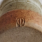 Colin Pearson Mustard Pot, Quay Pottery, Aylesford in Kent UK.