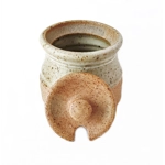 Colin Pearson Mustard Pot, Quay Pottery, Aylesford in Kent UK.