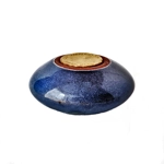 Blue Studio Pottery Fragrance Pot With Butterfly, Wellhouse Pottery.