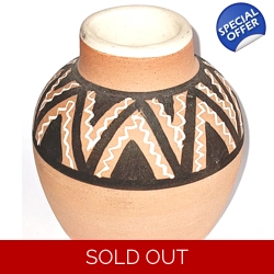 Bernard Moss Pottery Aztec Vase, Handmade Cornish Ceramics..