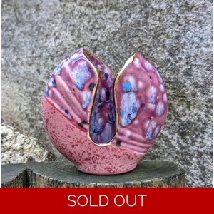 Carbost Pottery Purple Vase ..