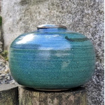 Mystery Studio Pottery | Green Vase , Art Ceramics UK.