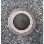 Chris Hawkins Pottery Vase, Copper Fumed Raku Jardinière Pots.