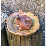 Pottery Brown Fawn/Young Deer, Porcelain Animal Figurine.