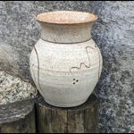 Mystery Studio Pottery Slipware Vase, Handmade Ceramics UK.