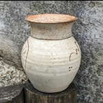 Mystery Studio Pottery Slipware Vase, Handmade Ceramics UK.