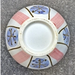 Studio Pottery Bud Vase | Stripes & Spoke Wheel Design