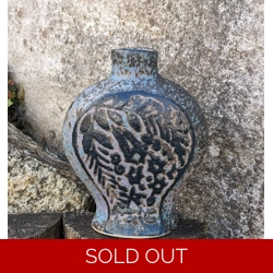 Art Pottery | Blue Bottle Flask - British/European Ceramics